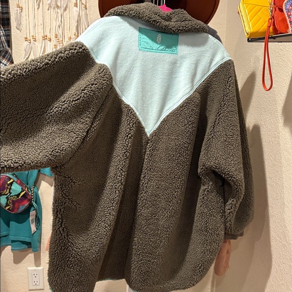 Free People Free to Rise Fleece Quarter Zip Pull Over - Picture 10 of 13